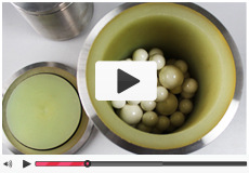 5L優(yōu)質304不銹鋼內襯聚氨酯球磨罐展示